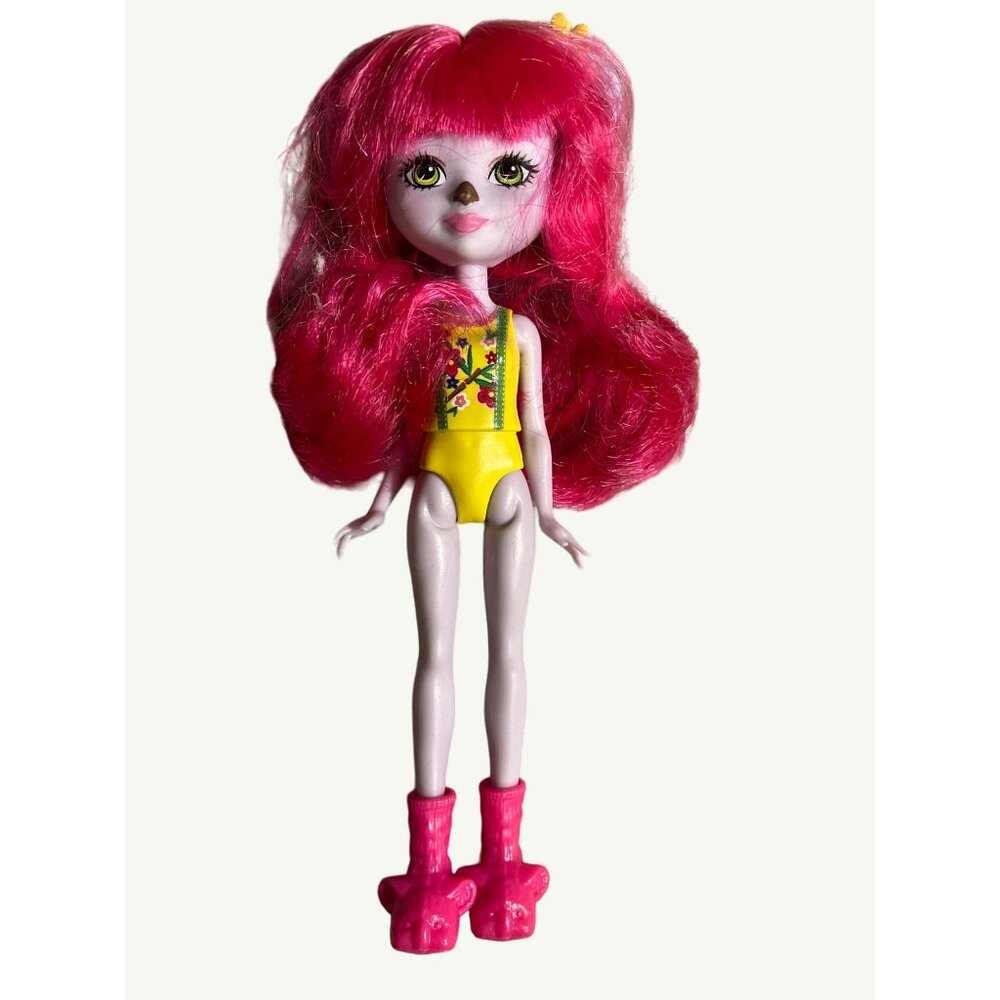 Mattel Enchantimals Doll Karina Koala Doll 2016 Pink Hair & Yellow Outfit